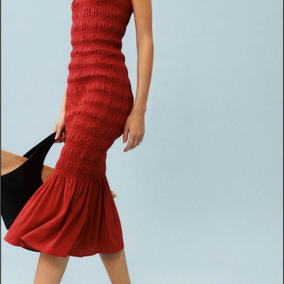 Reformation Seren Dress Red - Size 4 - Picture 5 of 5